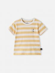 Reima T-Shirt Moomin Tussilango 5200202B Żółty Regular Fit. Żółte t-shirty i topy dla dziewczynek Reima, bez wzorów, z bawełny, bez ramiączek. Za 109.99 zł.