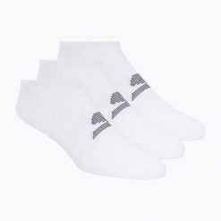Skarpety męskie SKECHERS Microfiber Non Terry No Show 3. Białe skarpety męskie Skechers, bez wzorów, z elastanu. Za 52.99 zł.