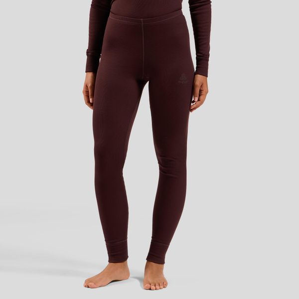 Spodnie termoaktywne damskie ODLO Active Warm Bl Bottom Long. Brązowe spodnie materiałowe damskie Odlo, na zimę, m, bez wzorów, z materiału, narciarskie. Za 208.55 zł.