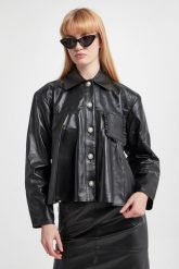 Koszula damska skórzana CUSTOMMADE. Koszule damskie Custommade, s, bez wzorów, bez kołnierzyka, bez ramiączek. W wyprzedaży za 1,247.95 zł.