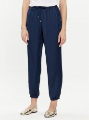 Liu Jo Spodnie materiałowe TA4253 T3810 Granatowy Relaxed Fit. Niebieskie spodnie materiałowe damskie Liu Jo, s, bez wzorów, z materiału. Za 339.99 zł.