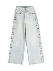 Coccodrillo Jeansy WC5123103JCG Niebieski Wide Leg. Niebieskie jeansy dla dziewczynek COCCODRILLO, z bawełny. Za 79.99 zł.