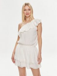 Melissa Odabash Sukienka letnia Debbie CR Biały Regular Fit. Białe sukienki damskie Melissa Odabash, na lato, m, bez wzorów, z wiskozy, bez kołnierzyka, bez ramiączek. W wyprzedaży za 589.99 zł.