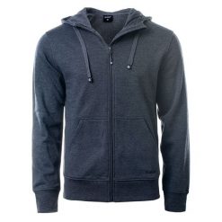 Bluza męska z kapturem Hi-Tec Silian II - ciemnoszara, Rozmiar XXL. Szare bluzy męskie Hi-tec, m, bez wzorów, z polaru, z kapturem. Za 104.99 zł.