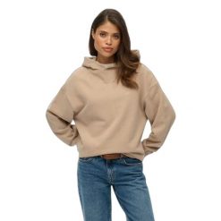Bluza damska z kapturem Superdry Studios. Brązowe bluzy damskie Superdry., s, bez wzorów, z materiału, z kapturem. Za 318.95 zł.