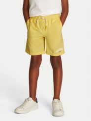 Tommy Hilfiger Szorty sportowe KB0KB09642 Żółty Regular Fit. Żółte szorty dla chłopców Tommy Hilfiger, bez wzorów, z bawełny, sportowe. Za 159.99 zł.