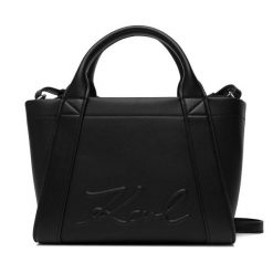 Torebka KARL LAGERFELD. Czarne torebki do ręki damskie KARL LAGERFELD, bez wzorów, klasyczne, bez dodatków. Za 779.99 zł.
