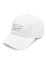 Reebok Czapka z daszkiem RBH1200-AW24 Biały. Białe rękawiczki męskie Reebok, bez wzorów, z bawełny. Za 69.99 zł.