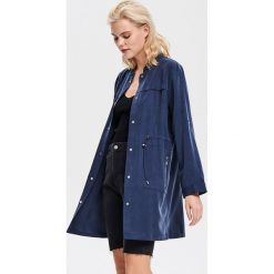 Lekka parka z Tencelu™ - Granatowy. Parki damskie marki Reserved. Za 159.99 zł.