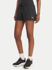 Under Armour Szorty sportowe Sport Terry 6011022 Czarny Regular Fit. Czarne szorty sportowe damskie Under Armour, m, bez wzorów, z bawełny, sportowe. Za 169.99 zł.