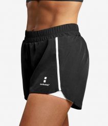 Spodenki do Tenis/Padel Training. Czarne szorty damskie NORDICDOTS, l, bez wzorów, z materiału. Za 190.00 zł.