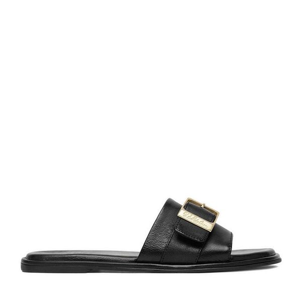 Klapki U.S. Polo Assn. Czarne klapki damskie U.S. Polo Assn., bez wzorów, bez obcasa. Za 279.99 zł.