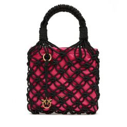 Torebka PINKO. Czarne torebki do ręki damskie Pinko, bez wzorów, klasyczne, bez dodatków. Za 359.99 zł.