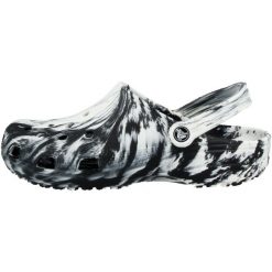 Buty do chodzenia unisex Crocs Classic Marbled Clog. Czarne klapki damskie Crocs, bez wzorów, z materiału, sportowe, bez obcasa. Za 295.35 zł.