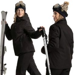 Kurtka narciarska damska KADVA Edge X Jacket. Czarne kurtki damskie KADVA, l, bez wzorów, z materiału, długie, bez kaptura, narciarskie. Za 219.99 zł.