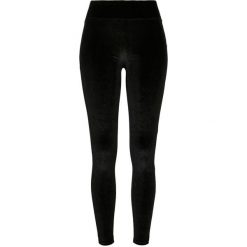 Damskie legginsy z wysoką talią Urban Classics velvet. Czarne legginsy damskie Urban Classics, bez wzorów. Za 137.00 zł.