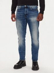 G-Star Raw Jeansy 3301 51003 C052 Niebieski Tapered Fit. Niebieskie jeansy męskie G-Star Raw, retro. Za 439.99 zł.