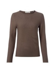 Marc O'Polo Sweter z dzianiny Kobiety Bawełna brązowy|szary, XXL. Brązowe swetry damskie Marc O'Polo, xxl, bez wzorów, z bawełny, eleganckie, bez kołnierzyka, bez ramiączek, bez kaptura. Za 379.95 zł.