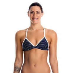 Funkita Góra Od Bikini Top White Stripes. Czarne bikini damskie FUNKITA, bez wzorów, bez kołnierzyka, bez ramiączek. Za 39.00 zł.