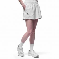 Shorty damski Kappa Iabeja Athleisure. Białe szorty sportowe damskie Kappa, bez wzorów, sportowe. Za 273.50 zł.