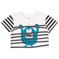 Garnamama Koszulka Chłopięca 110 Biała. Białe t-shirty dla chłopców Garnamama, bez wzorów, bez ramiączek. Za 37.00 zł.