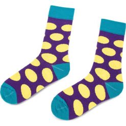 Skarpety Wysokie Unisex CUP OF SOX - Fioletowe Skarpety W Żółte Grochy C Fioletowy Kolorowy. Skarpety damskie marki Cup of Sox. Za 24.00 zł.