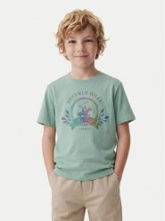 Beverly Hills Polo Club T-Shirt W126-BHBTS-1055-25X Zielony Regular Fit. Zielone t-shirty dla chłopców Beverly Hills Polo Club, bez wzorów, z bawełny, bez ramiączek. Za 59.99 zł.