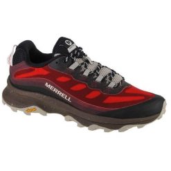 Buty Turystyczne Męskie Moab Speed. Czerwone trekkingi męskie Merrell, trekkingowe. Za 743.99 zł.