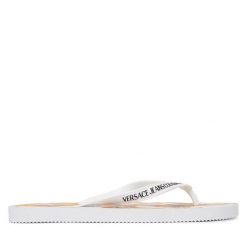 Japonki Versace Jeans Couture. Białe klapki męskie Versace Jeans Couture, z jeansu. Za 269.99 zł.