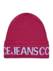 Versace Jeans Couture Czapka 73VAZK40 Różowy. Czerwone czapki i kapelusze damskie Versace Jeans Couture, na zimę, bez wzorów, z jeansu. Za 449.99 zł.