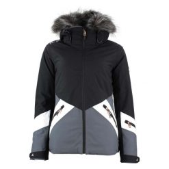 Damska kurtka narciarska Peak Mountain Anita. Czarne kurtki snowboardowe damskie Peak Mountain, bez wzorów, bez kaptura, narciarskie. Za 785.65 zł.