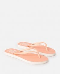 Japonki damskie Rip Curl Icons Of Surf Bloom. Czerwone klapki damskie Rip Curl, bez wzorów, z gumy, bez obcasa. Za 73.99 zł.
