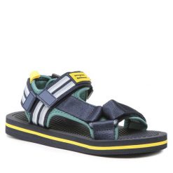 Sandały Pepe Jeans. Niebieskie sandały chłopięce Pepe Jeans, z jeansu, bez zapięcia. Za 129.99 zł.