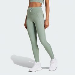 Legginsy Running Essentials. Czarne legginsy damskie Adidas, xl, bez wzorów, z materiału, do biegania. Za 199.00 zł.