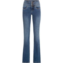 Dżinsy Power-stretch "Wyszczuplające brzuch" Bootcut bonprix niebieski. Jeansy damskie marki bonprix. Za 79.99 zł.