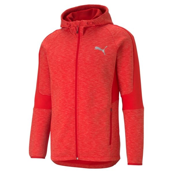 Bluza dresowa męska Puma EVOSTRIPE. Czerwone bluzy męskie Puma, m, bez wzorów, z bawełny, z kapturem. Za 289.60 zł.