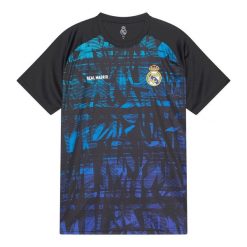 Koszulka piłkarska dla dorosłych Real Madrid. Niebieskie koszulki sportowe męskie Real Madrid, l, bez wzorów, bez kołnierzyka, bez ramiączek, do piłki nożnej. W wyprzedaży za 141.74 zł.