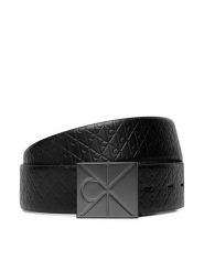 Calvin Klein Pasek Męski Emblem Plaque W/ Aop 35Mm Adj/Re LV04D7083G Czarny. Czarne paski damskie Calvin Klein, bez wzorów, ze skóry. Za 329.99 zł.