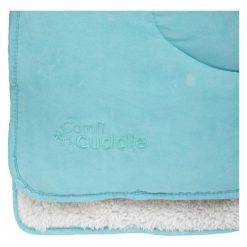 Cuddleco Kocyk Dziecięcy Comfi-Cuddle 140X100 Cm, Tiffany Blue. Niebieskie kocyki dla dzieci Cuddleco, z zamszu. Za 139.00 zł.