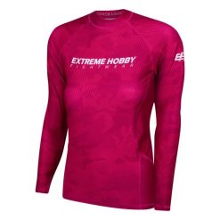 Koszulka Sportowa Rashguard damski MMA EXTREME HOBBY HAVOC. Czerwone bluzy sportowe damskie EXTREME HOBBY, xs, bez wzorów, z bawełny, bez kołnierzyka, bez ramiączek, do biegania. Za 209.00 zł.