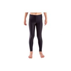 Legginsy fitness dla dzieci. Czarne legginsy dla dziewczynek DOMYOS. Za 29.99 zł.
