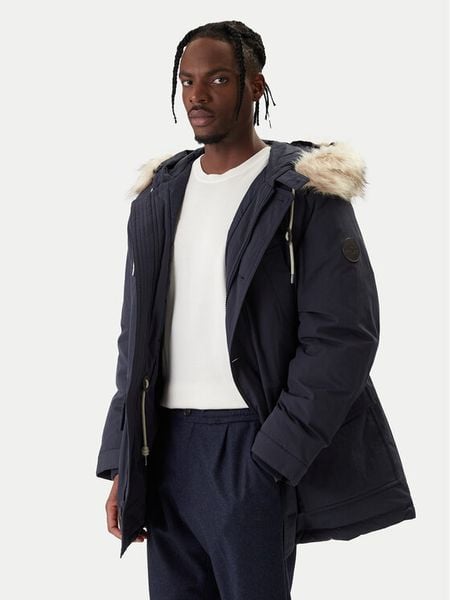 Gant Parka 7006570 Granatowy Regular Fit. Niebieskie kurtki męskie GANT, m, bez wzorów, bez kaptura. Za 2,189.00 zł.