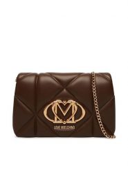 LOVE MOSCHINO Torebka JC4043PP1PLC0300 Brązowy. Brązowe torebki do ręki damskie Love Moschino, bez wzorów, ze skóry, wizytowe, bez dodatków. Za 789.99 zł.