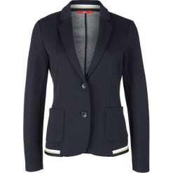 S.Oliver Damski blazer 14.902.43.2739 .5959 Navy (rozmiar 40). Niebieskie kurtki damskie S.Oliver, s, bez wzorów, bez kaptura. W wyprzedaży za 218.00 zł.