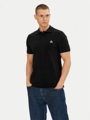 Moose Knuckles Polo Everett M34MT712 Czarny Slim Fit. Czarne koszulki polo męskie Moose Knuckles, m, bez wzorów, z bawełny, bez ramiączek. Za 359.99 zł.