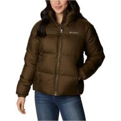 Kurtka uniwersalna damska Columbia Puffect Jacket. Brązowe kurtki damskie Columbia, m, bez wzorów, z syntetyku, bez kaptura. Za 399.99 zł.
