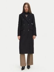 Tommy Hilfiger Płaszcz wełniany Classic WW0WW51525 Czarny Regular Fit. Czarne płaszcze damskie Tommy Hilfiger, na zimę, bez wzorów, z wełny, bez kaptura. Za 1,699.00 zł.
