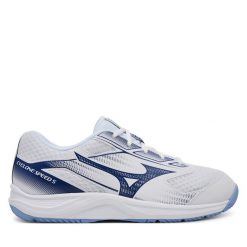 Buty halowe Mizuno. Białe buty sportowe męskie Mizuno, bez zapięcia. Za 219.99 zł.
