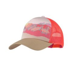 Czapka z daszkiem Buff Trucker Cap - enia multi. Czerwone czapki i kapelusze damskie Buff, na lato, bez wzorów, z bawełny. Za 112.99 zł.