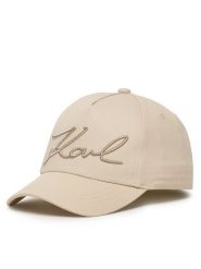 Karl Lagerfeld Kids Czapka z daszkiem Z31197 M Beżowy. Brązowe czapki dla dzieci Karl Lagerfeld Kids, bez wzorów, z bawełny. Za 125.99 zł.